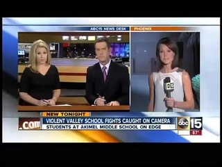 Middle school fights caught on camera