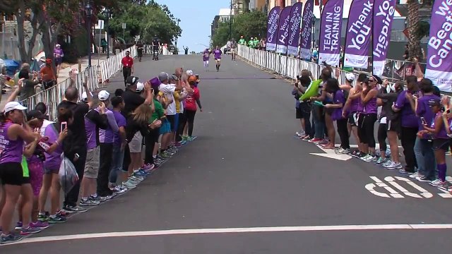 RAW VIDEO_ Harriette Thompson finishes San Diego Rock 'n' Roll Marathon