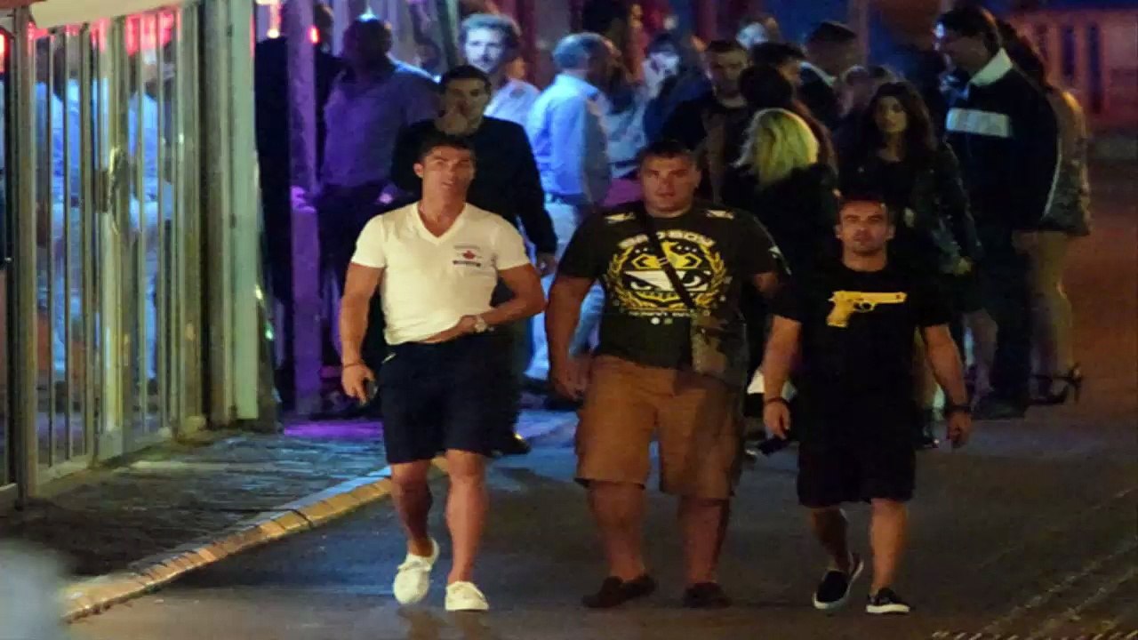 Cristiano Ronaldo caught urinating in the street following night of partying in Saint Tropez