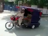 Very Amazing And Funny Pakistani Rikshaw Bike Stunt On Road - Sonu HD Songs