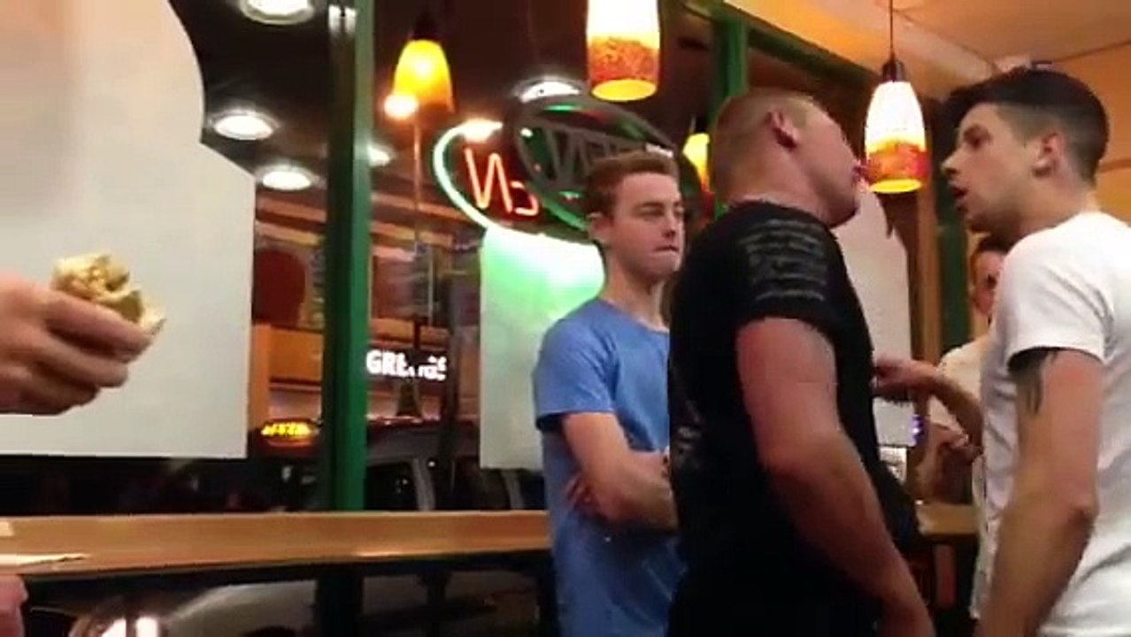 Fight in wolverhampton subway 2013