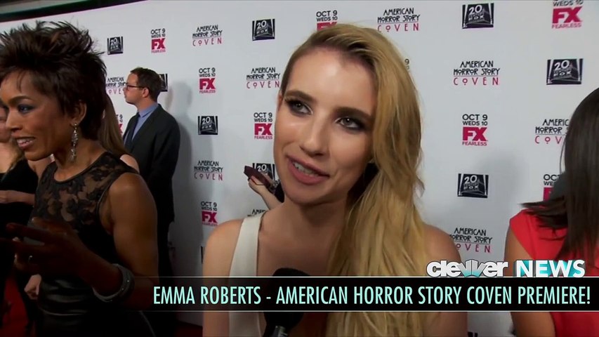 American Horror Story Coven Interviews Emma Roberts Evan Peters Taissa Farmiga Jessica Lange Video Dailymotion