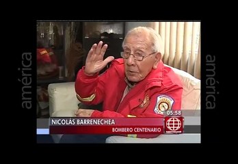 Tiene más 100 años y es el bombero más antiguo del Perú