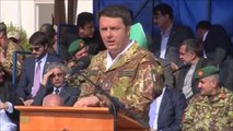 Afghanistan - discorso di Renzi presso la base dei militari italiani