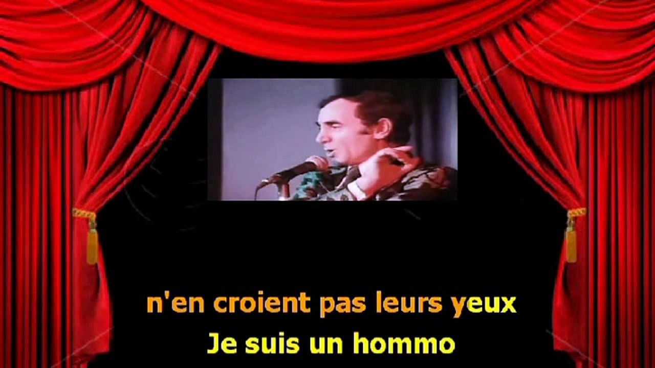 Karaoké Charles Aznavour   Comme ils disent