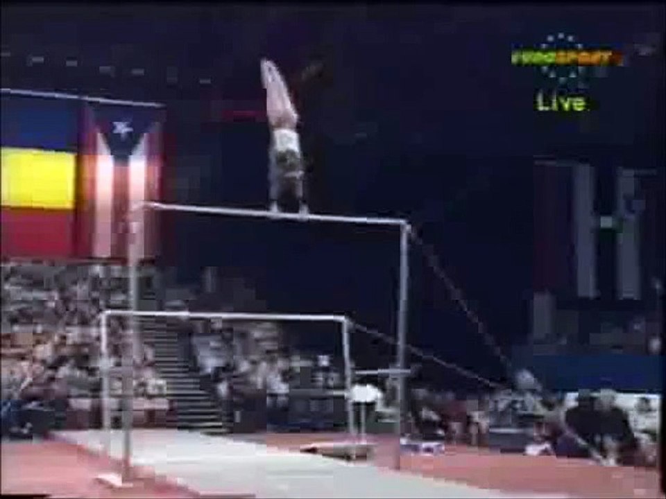 Uneven Bars 720 Double Back Salto Tucked Dismount