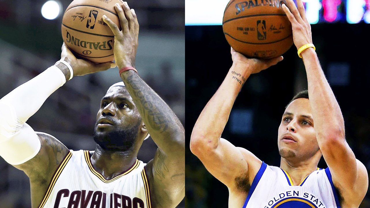 LeBron James and Kyrie Irving Try Shooting Left Handed