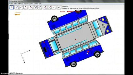 Model car (WW bus) with Geogebra in 3d