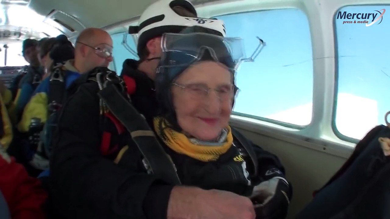 90 Year Old Dardevil Skydives