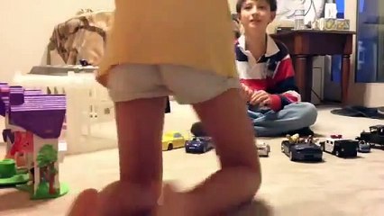 My sister just PLAYING.