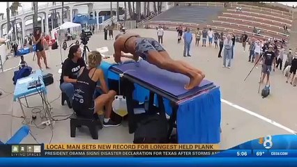 Il bat le record du monde de gainage en 5H15 min