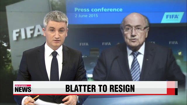 Fifa president Sepp Blatter says he will step down