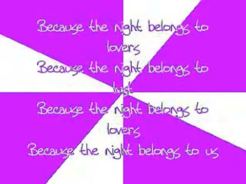 Because the Night - Cascada lyrics