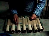 Working Inside A Firework Factory - Fusing The Firework Tubes Together By Hand