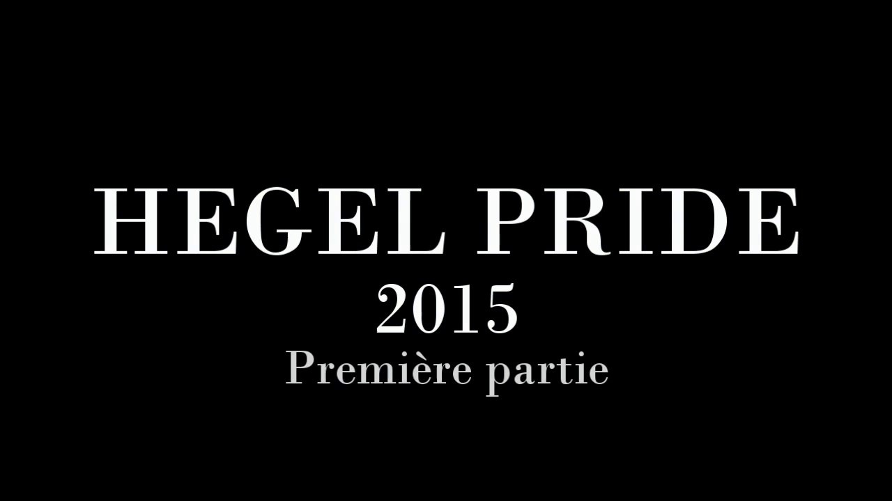 Hegel Pride 2015 : Badiou-Zizek "Moins que rien" 1