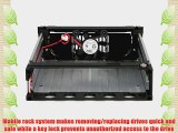 StarTech.com Black Aluminum 5.25in Rugged SATA Hard Drive Mobile Rack Drawer