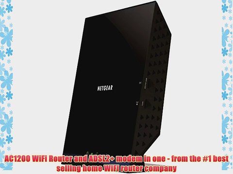 NETGEAR AC1200 WiFi DSL Modem Router 802.11ac Dual Band Gigabit (D6200)