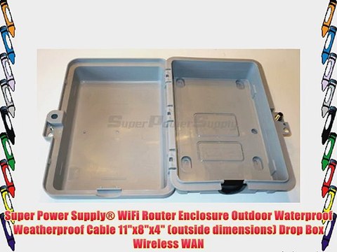 Super Power Supply? WiFi Router Enclosure Outdoor Waterproof Weatherproof Cable 11x8x4 (outside