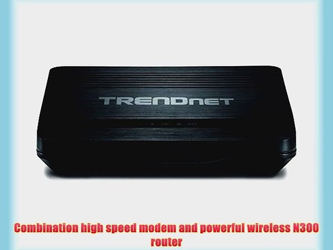 TRENDnet N300 Wireless ADSL 2 Modem Router TEW-722BRM