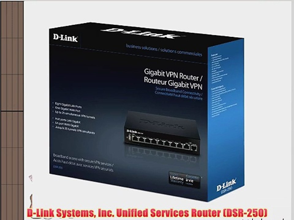 D-Link Systems Inc. Unified Services Router (DSR-250)