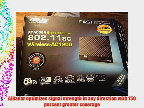 ASUS RT-AC56R Gigabit Router 802.11ac (Wireless-AC1200)