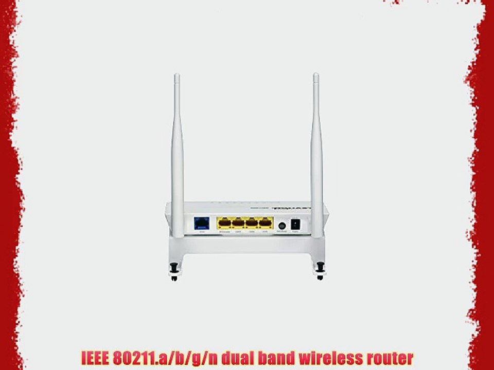 Leviton 47611-WG4 10/100/1000 Mbps Wireless 802.11n Dual-Band Gigabit 4-Port Router