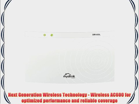 D-Link Wireless AC600 600 Mbps Home Cloud App-Enabled Dual-Band Broadband Router (DIR-808L)