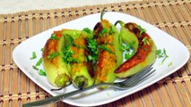 Bharwan Mirch Recipe Video by Bhavna - Stuffed Peppers recipe - Kathiyawadi Recipes