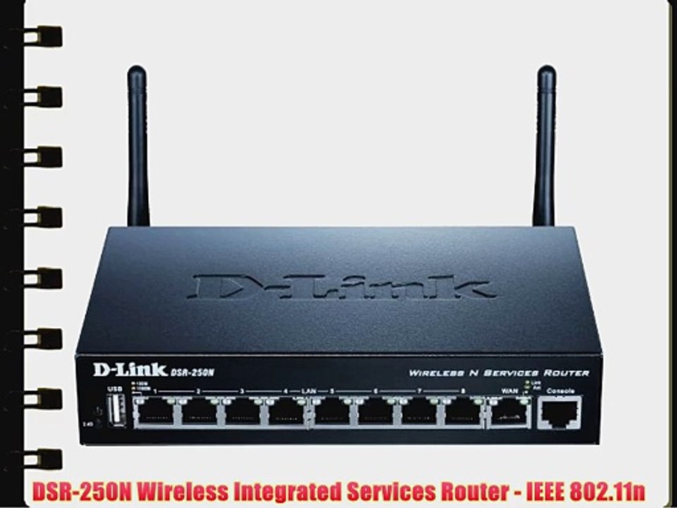 DSR-250N Wireless Integrated Services Router - IEEE 802.11n