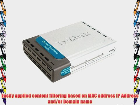 D-Link DI-604 Cable/DSL Router 4-Port Switch