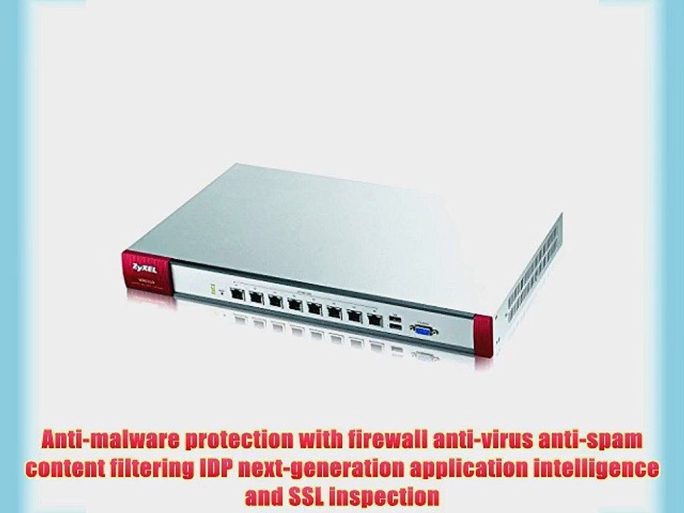 ZyXEL Next-Generation USG with 300 VPN Tunnels SSL VPN 8 GbE WAN/LAN/DMZ (USG310)