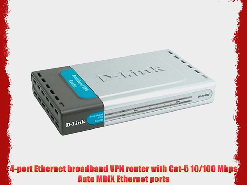 D-Link 4-port Broadband VPN Router ( DI-804HV )