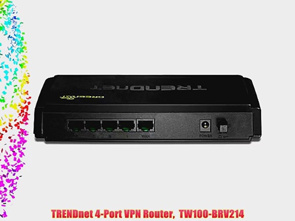 TRENDnet 4-Port VPN Router  TW100-BRV214