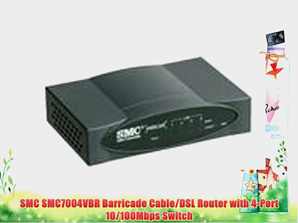 SMC SMC7004VBR Barricade Cable/DSL Router with 4-Port 10/100Mbps Switch