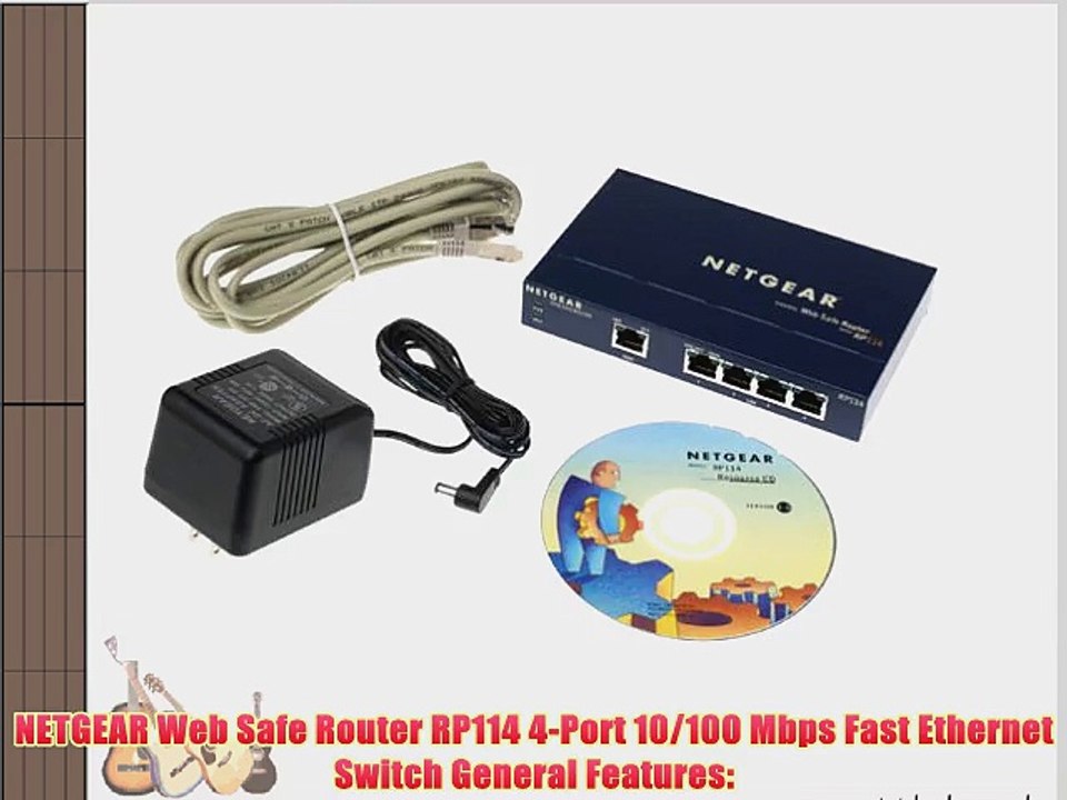 NETGEAR WebSafe RP114 DSL/Cable Router