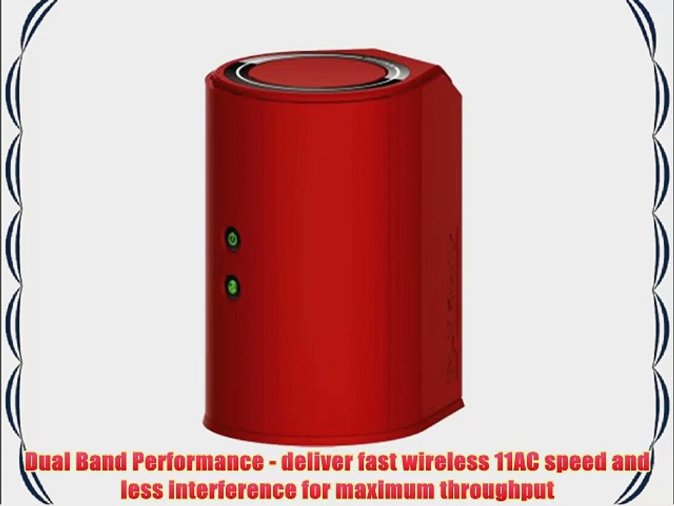D-Link Wireless AC750 Dual-Band Gigabit Cloud Router Red (DIR-818LW/R)