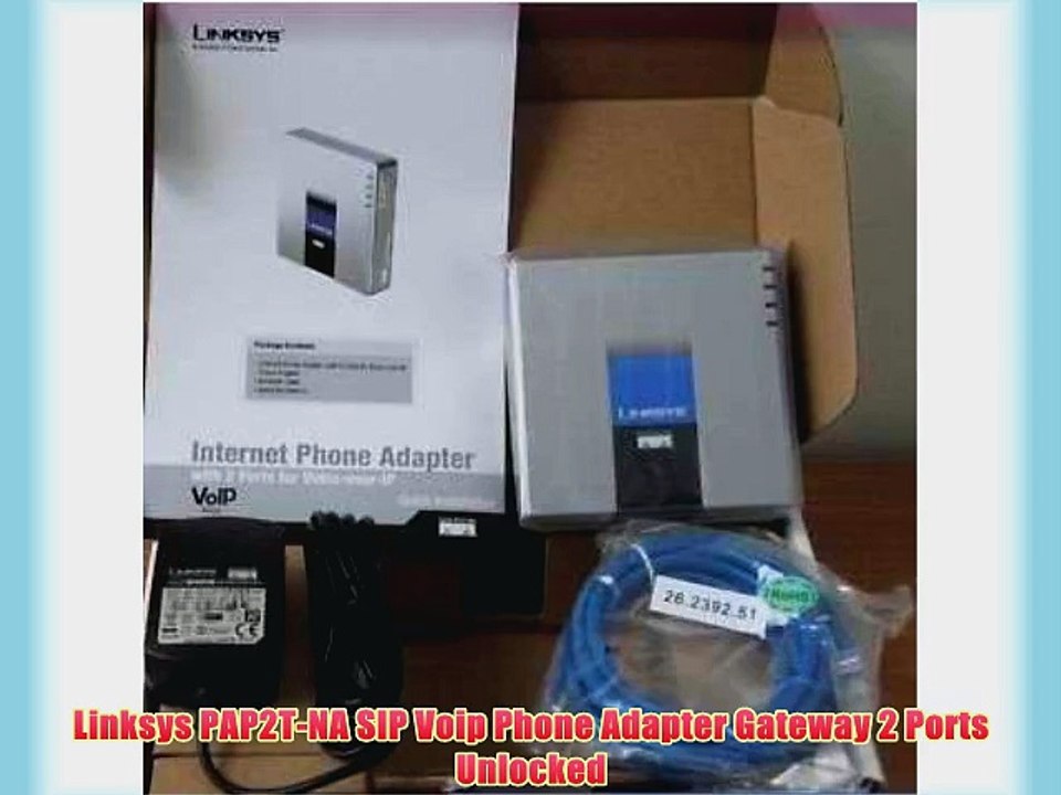 Linksys PAP2T-NA SIP Voip Phone Adapter Gateway 2 Ports Unlocked
