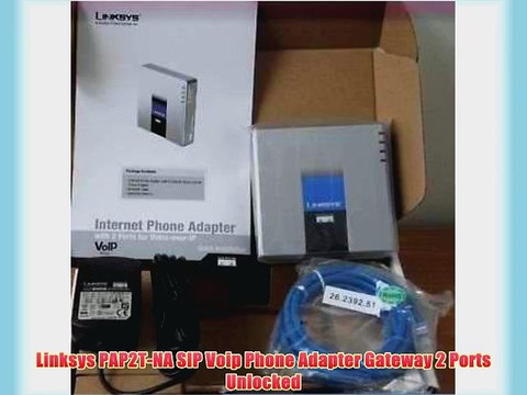Linksys PAP2T-NA SIP Voip Phone Adapter Gateway 2 Ports Unlocked