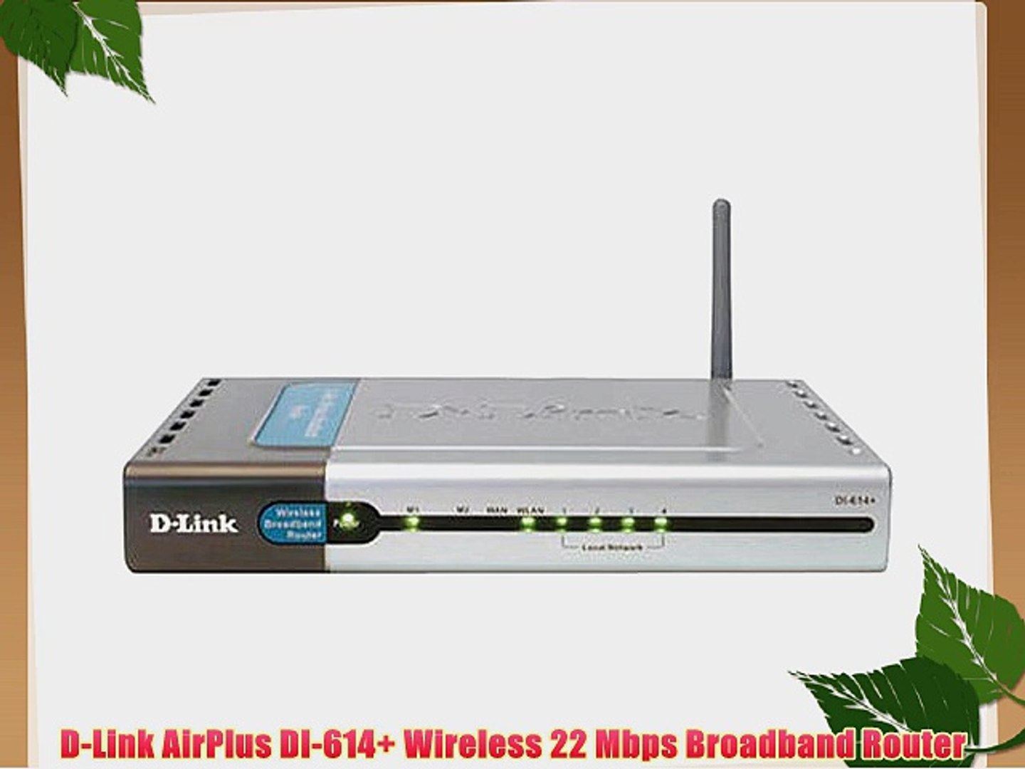 Identificere spiselige Vice D-Link AirPlus DI-614 Wireless 22 Mbps Broadband Router - video Dailymotion