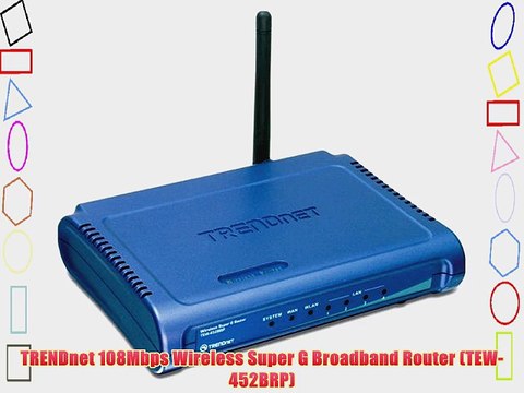 TRENDnet 108Mbps Wireless Super G Broadband Router (TEW-452BRP)