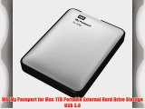 WD My Passport for Mac 1TB Portable External Hard Drive Storage USB 3.0