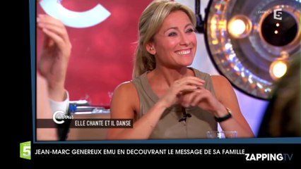 Jean-Marc Généreux ému en découvrant un message de sa famille dans C à Vous