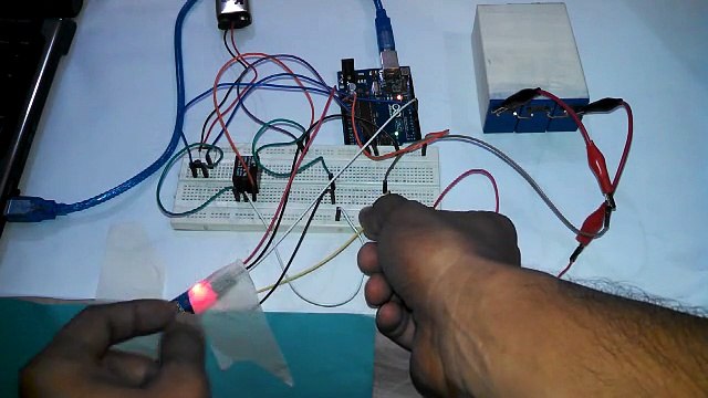 arduino technology tutorial urdu (04) fire extinguishing using fire or flame sensor and a water pump battery pack