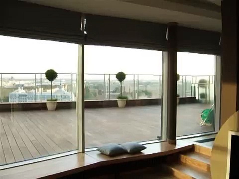 Motorized Roman Blinds - Marvi Interiors