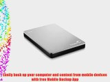 Seagate Backup Plus Slim 2 TB Portable External Hard Drive for Mac with Mobile Device Backup