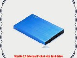 Storite 80gb 80 gb 2.5 inch USB 2.0 Mac Edition Portable External Hard Drive - Blue