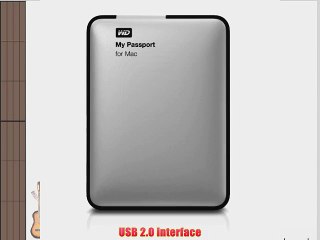 WD My Passport for Mac 500 GB USB 2.0 External Hard Drive - WDBL1D5000ABK-NESN