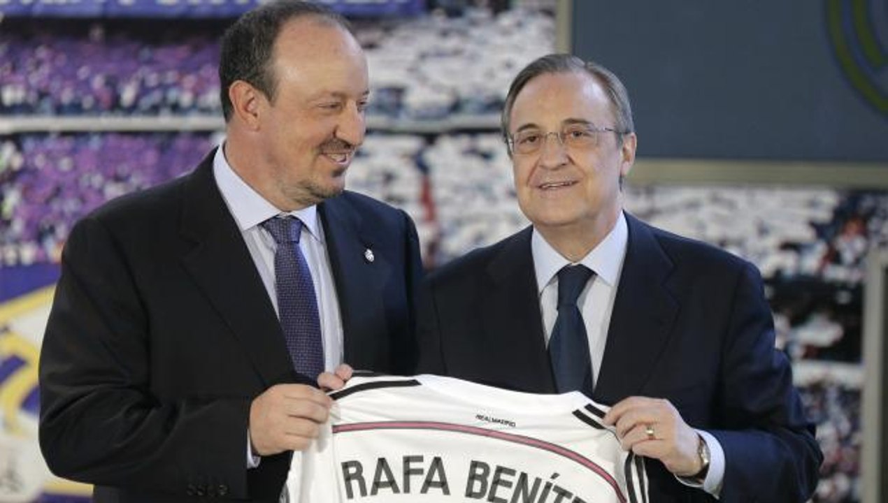 Les larmes de Rafael Benitez pendant sa présentation