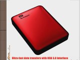 WD My Passport 2TB Portable External USB 3.0 Hard Drive Storage Red (WDBY8L0020BRD-NESN)