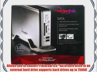 Rocketfish RF-AHD35 - Storage enclosure - 3.5 - SATA-300 - 300 MBps - Hi-Speed USB / eSATA-300